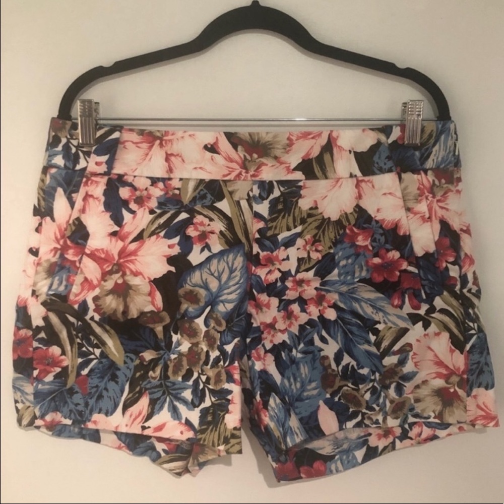 J. Crew Floral Chino Shorts